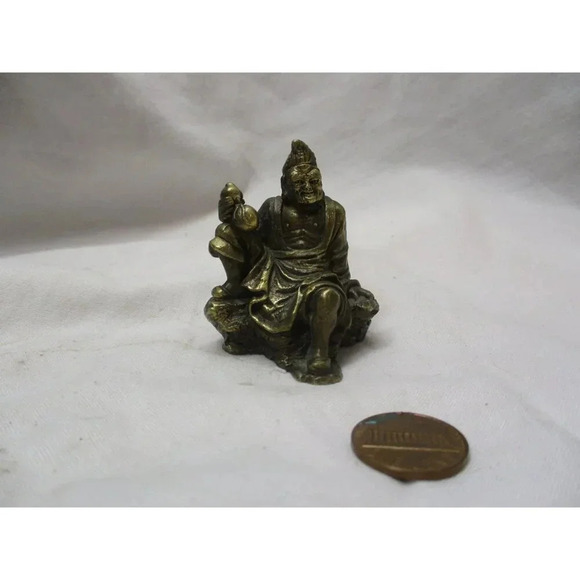 Ji Gong Chinese Buddist Monk, Bronze Figurine - Picture 2 of 8
